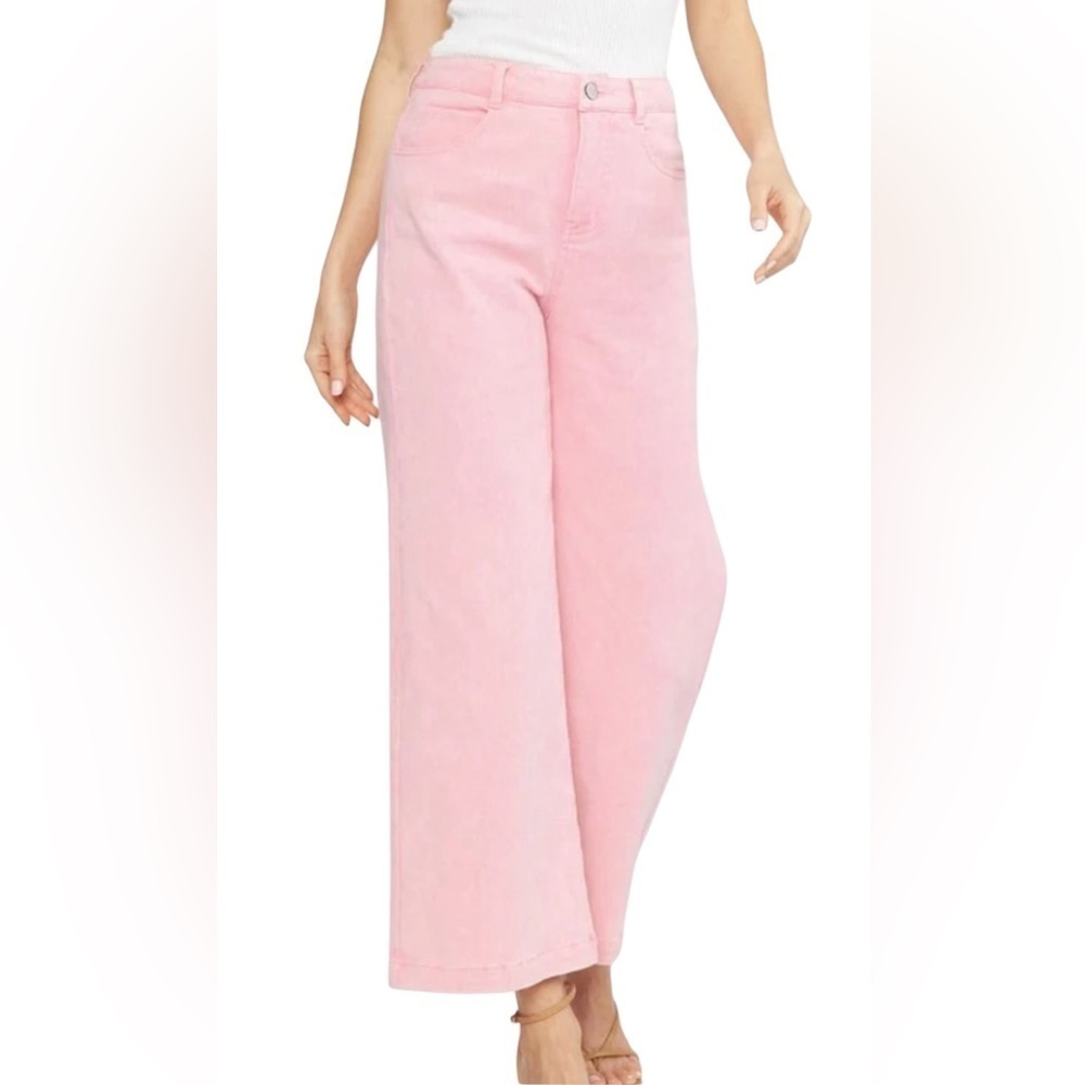 Entro Wide Leg Pants-Pink Size Medium. #206